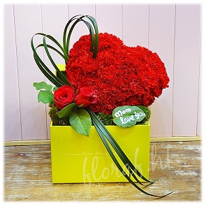 MD5  母親節康乃馨心形花 